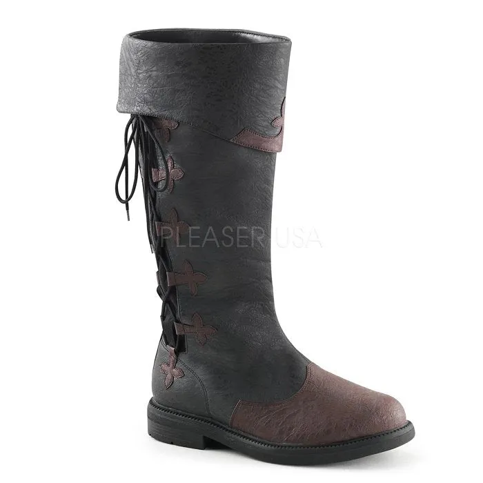 1" Men's Flat Heel Knee High Pull-On Boot (CAPTAIN-110)