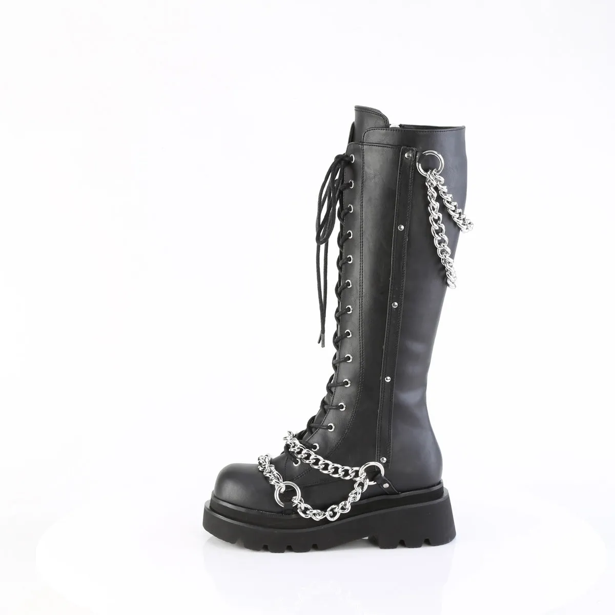 2 Inch Platform RENEGADE-215 Black Vegan Leather