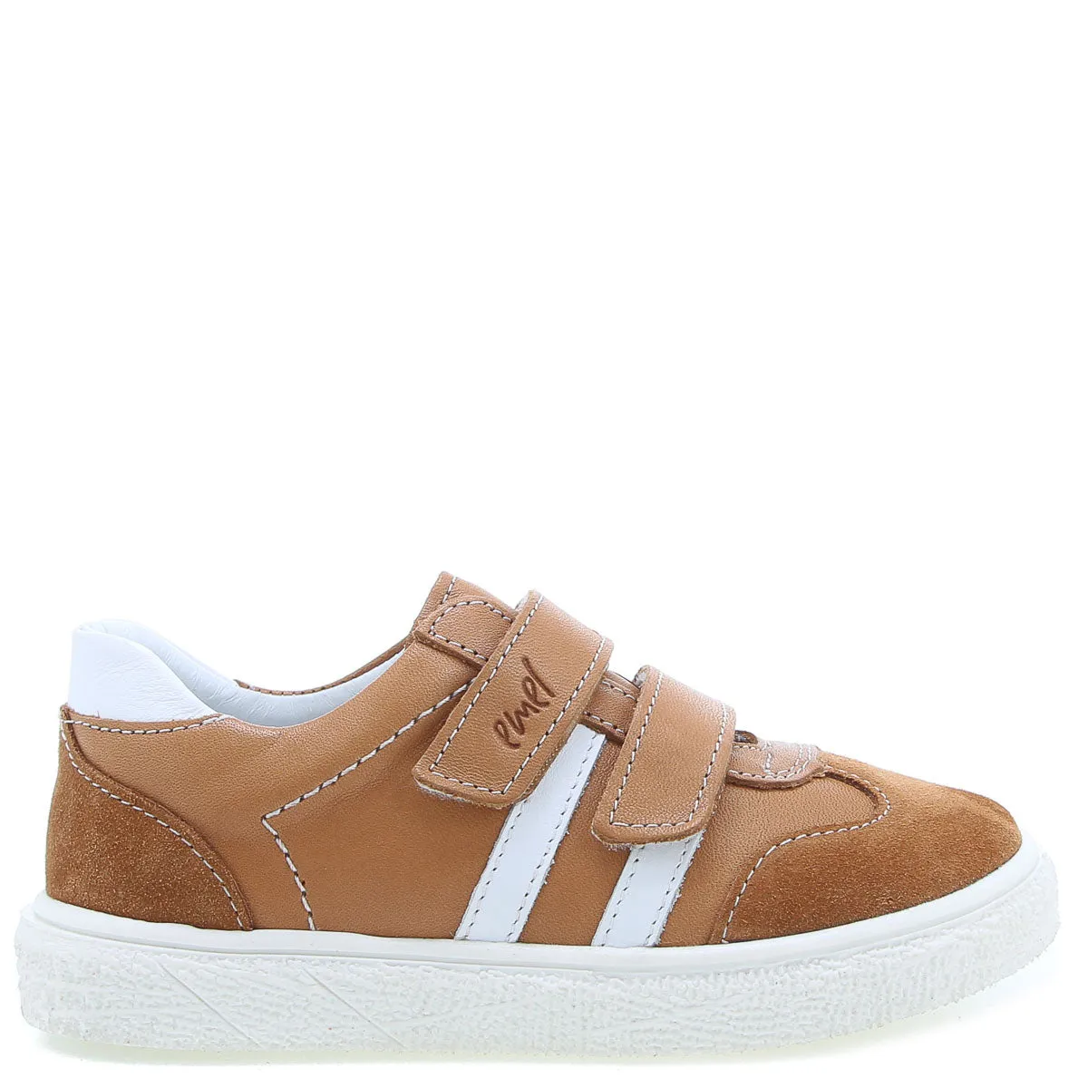 (2708-6) Low Velcro sneakers Brown