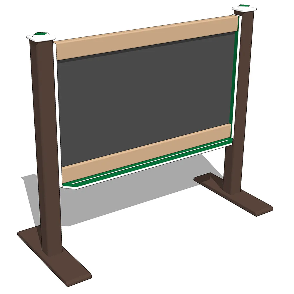 4' Outdoor Magnetic Chalk Board (Freestanding)