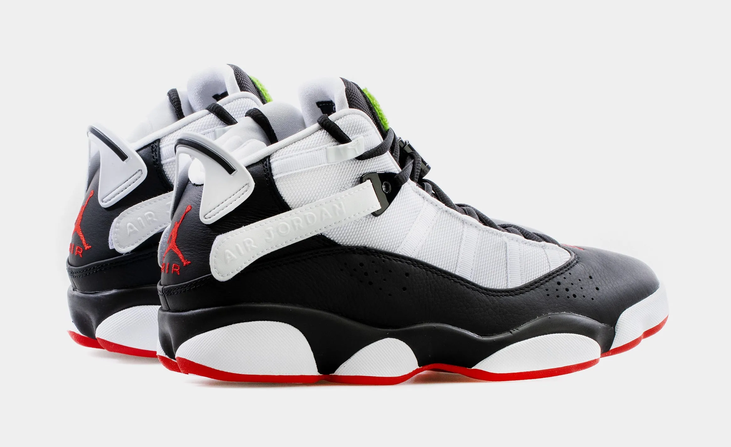 6 Rings Preschool Basketball Shoes (White/Black)