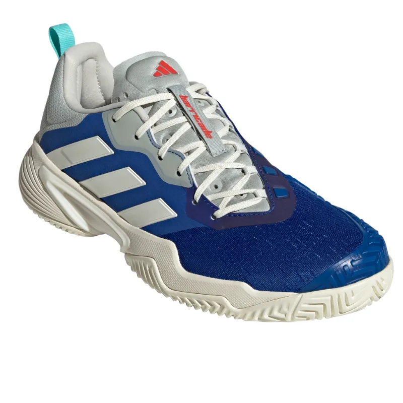 Adidas Barricade Mens Tennis Shoes - Team Royal Blue / Off White / Bright Red