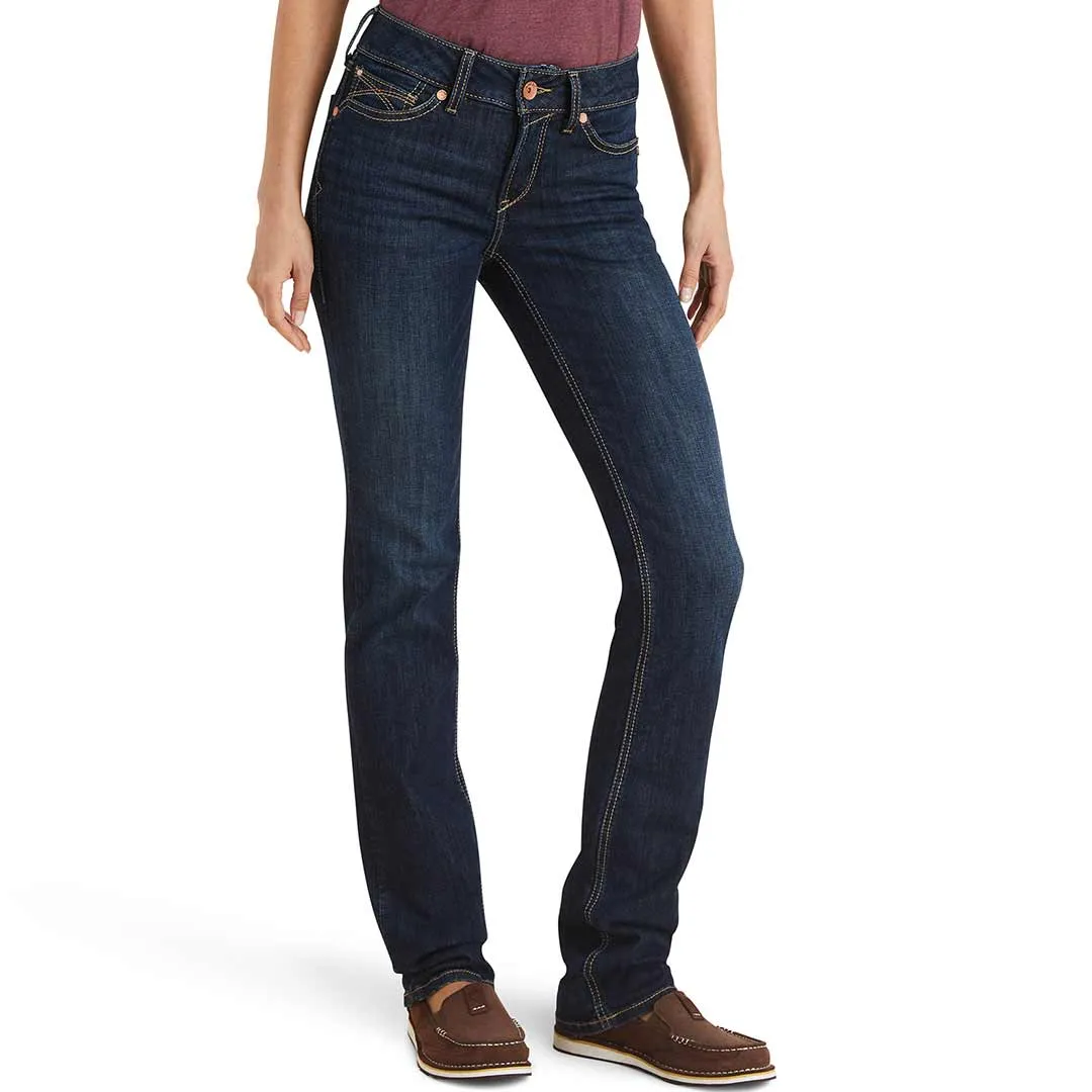 Ariat Women's REAL Perfect Rise Greta Straight Leg Jeans