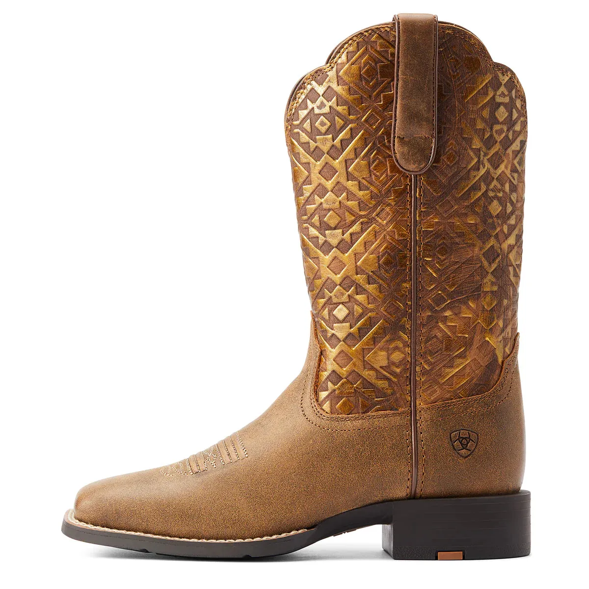 Ariat Women's Round Up Copper Blanket Emboss Boots