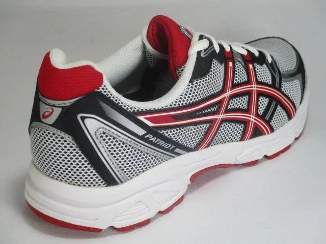 Asics men's running shoe PATRIOT 6 T3G0N 0123 white red black