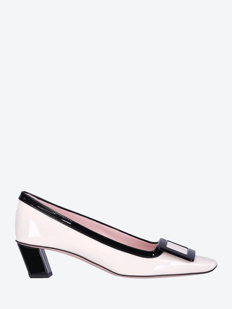 Belle vivier fabric buckle pumps