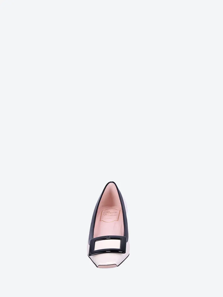 Belle vivier fabric buckle pumps