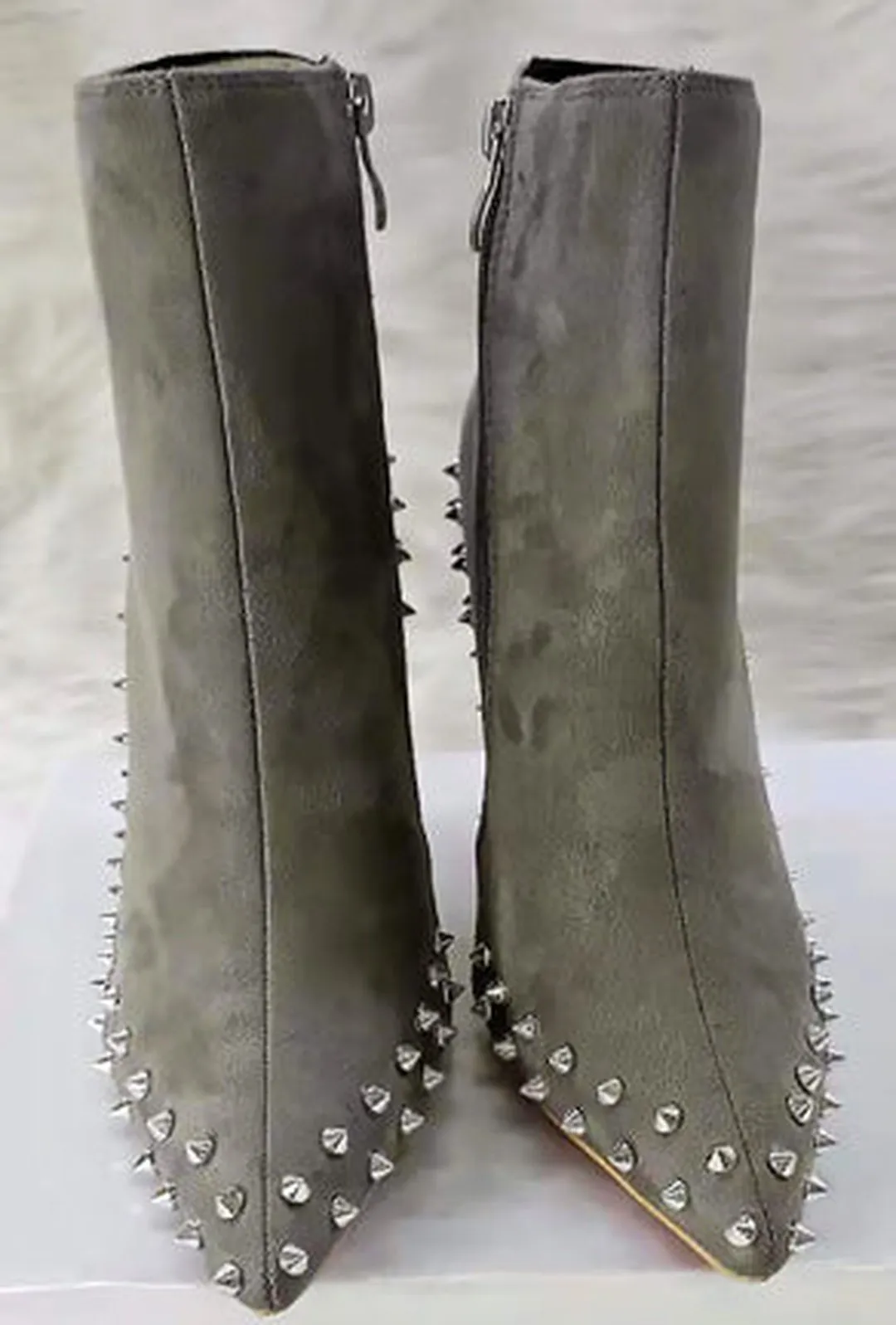 BROCK - STUD ANKLE HEEL BOOTS