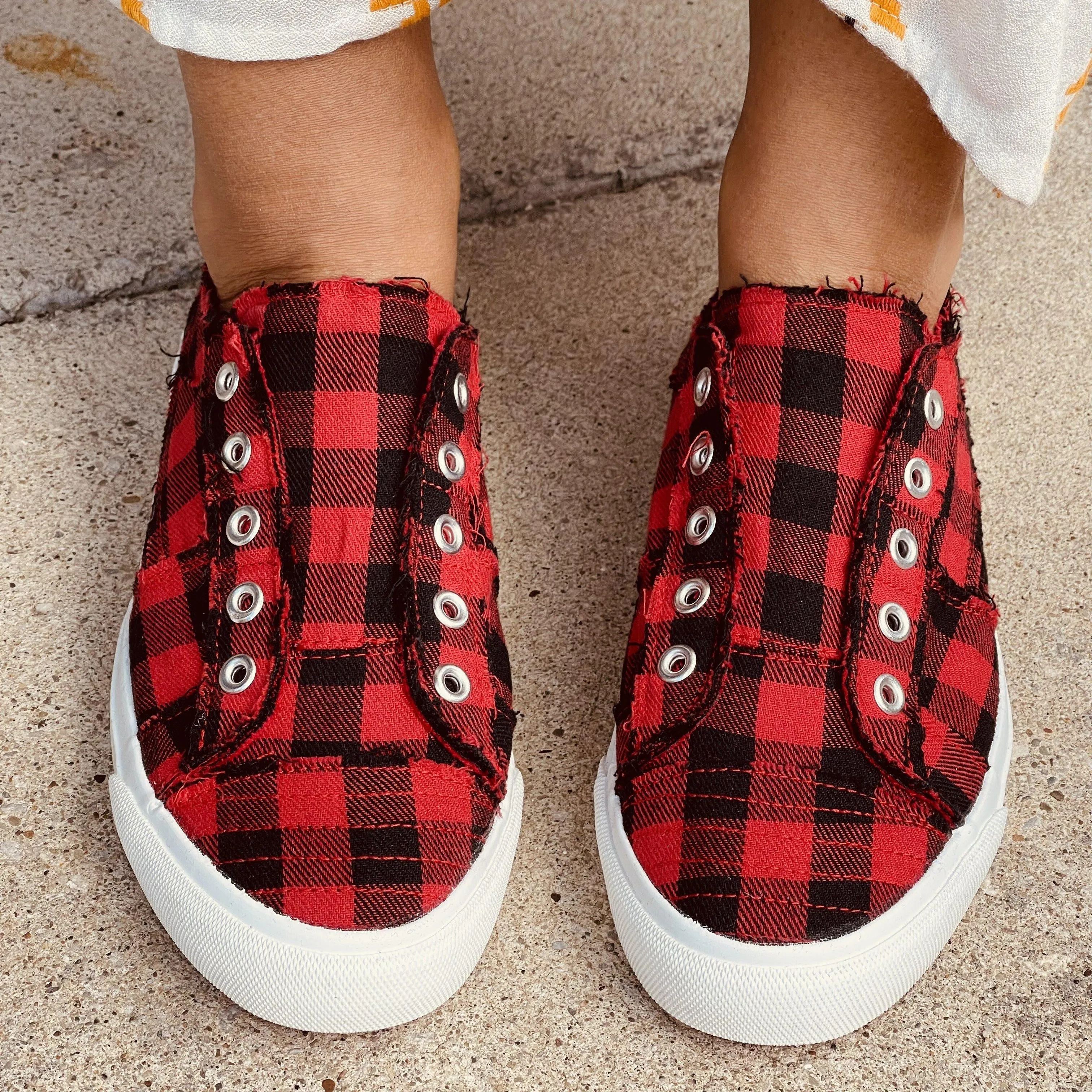 Buffalo Plaid Corky's Sneakers