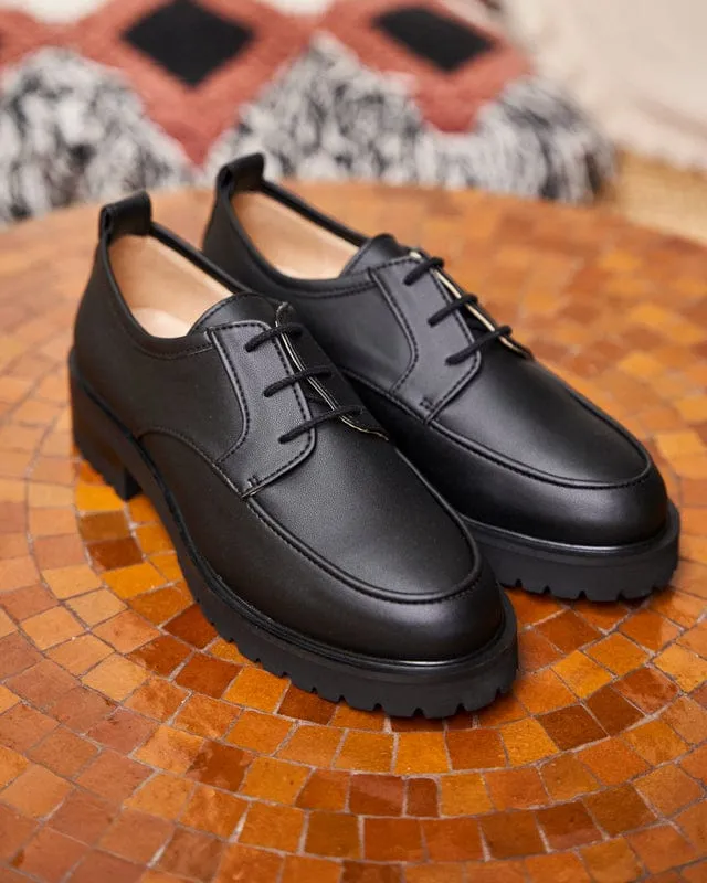 Camden Recycled Grain Vegan Loafers | Black