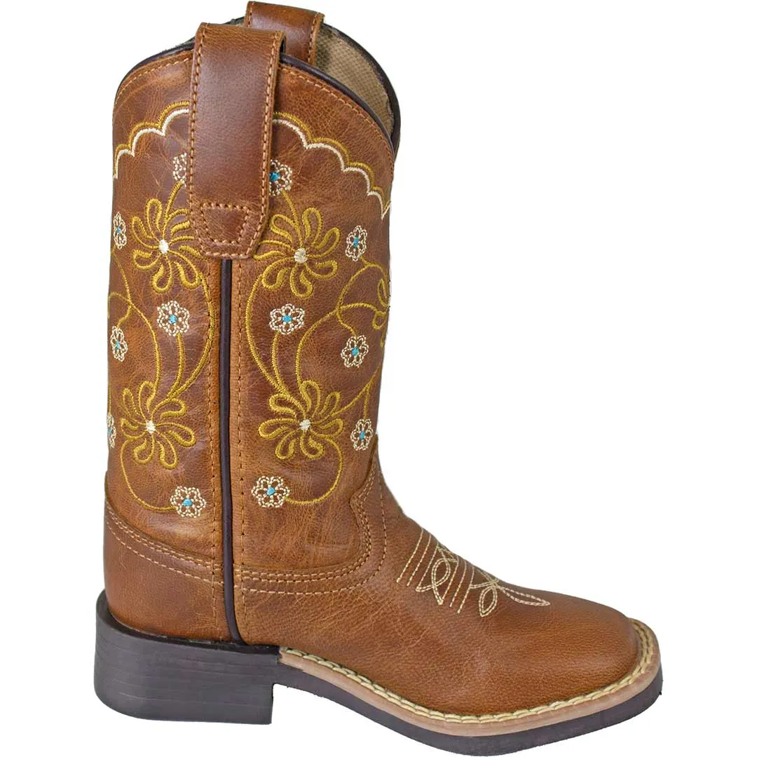 Cowgirl Legend Girls' Floral Stitched Cowgirl Boots