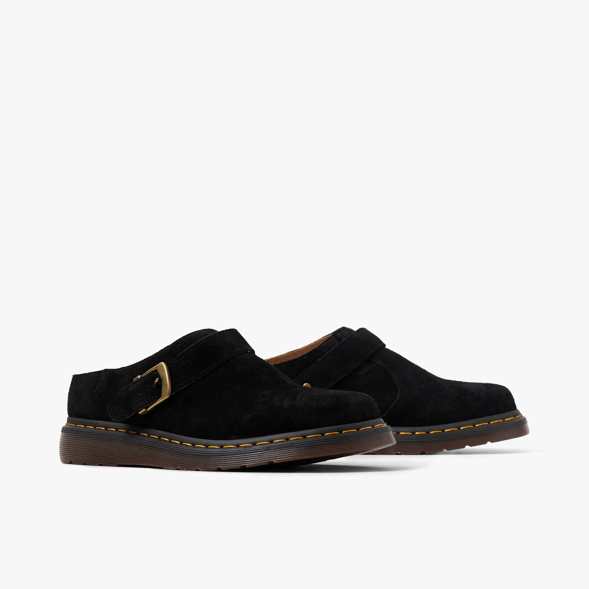 Dr. Martens Isham Suede Mules / Black