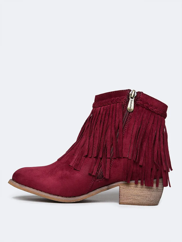 Fringe Ankle Bootie