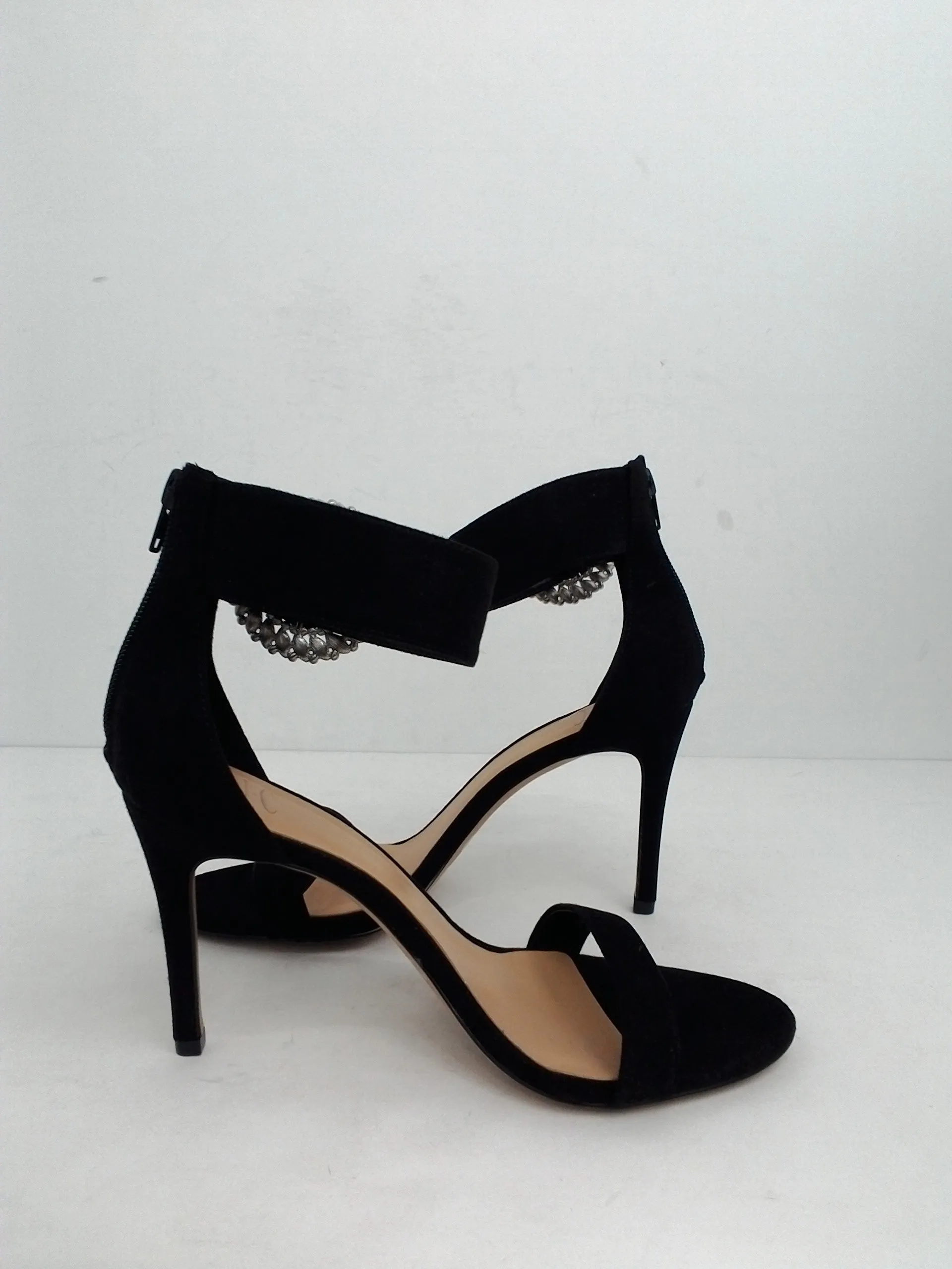 INC International Concepts Women's Reyna Black Heeled Sandal Size 9.5 M