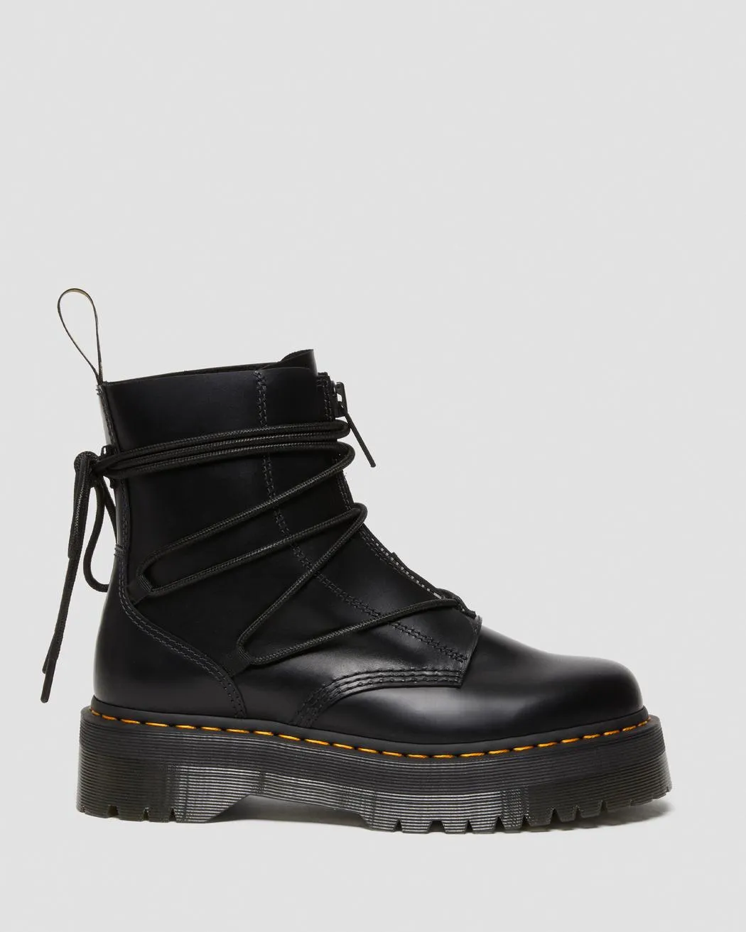 JARRICK II LACED LEATHER PLATFORM BOOTS