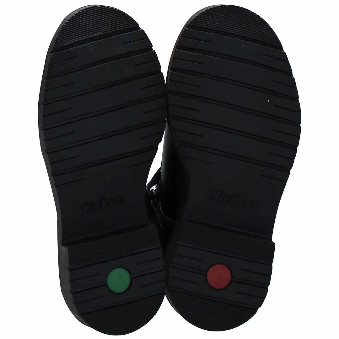 Kickers Lachly Bow Kids Black Shoes