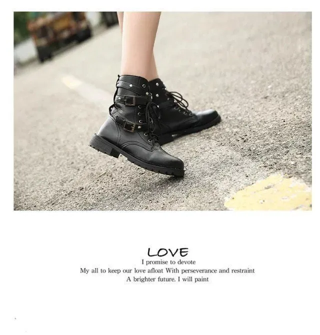 Lace-Up Short Boots BH19