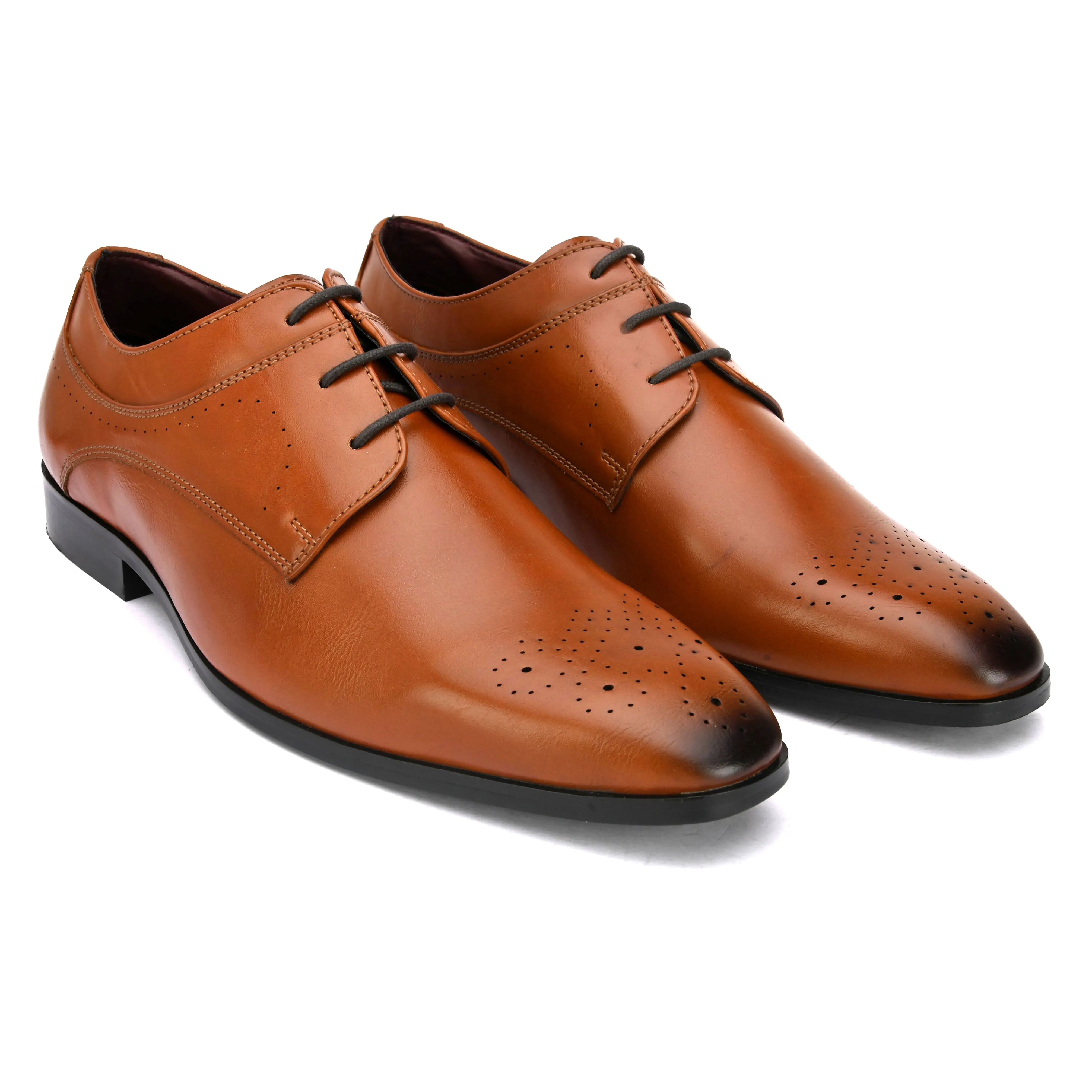 Mayfair Tan Derby Shoes