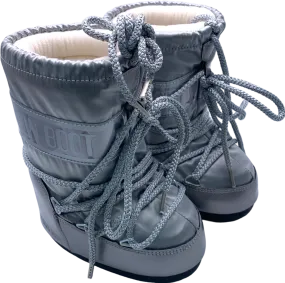 Moon Boot Grey Icon Nylon Moon Boots UK 8.5 EU 26 👼