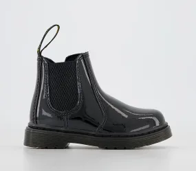 Odd Sizes - Kids Dr. Martens 2976 Toddlers Black Patent - UK Sizes Right 6 Infant/ Left 5 Infant