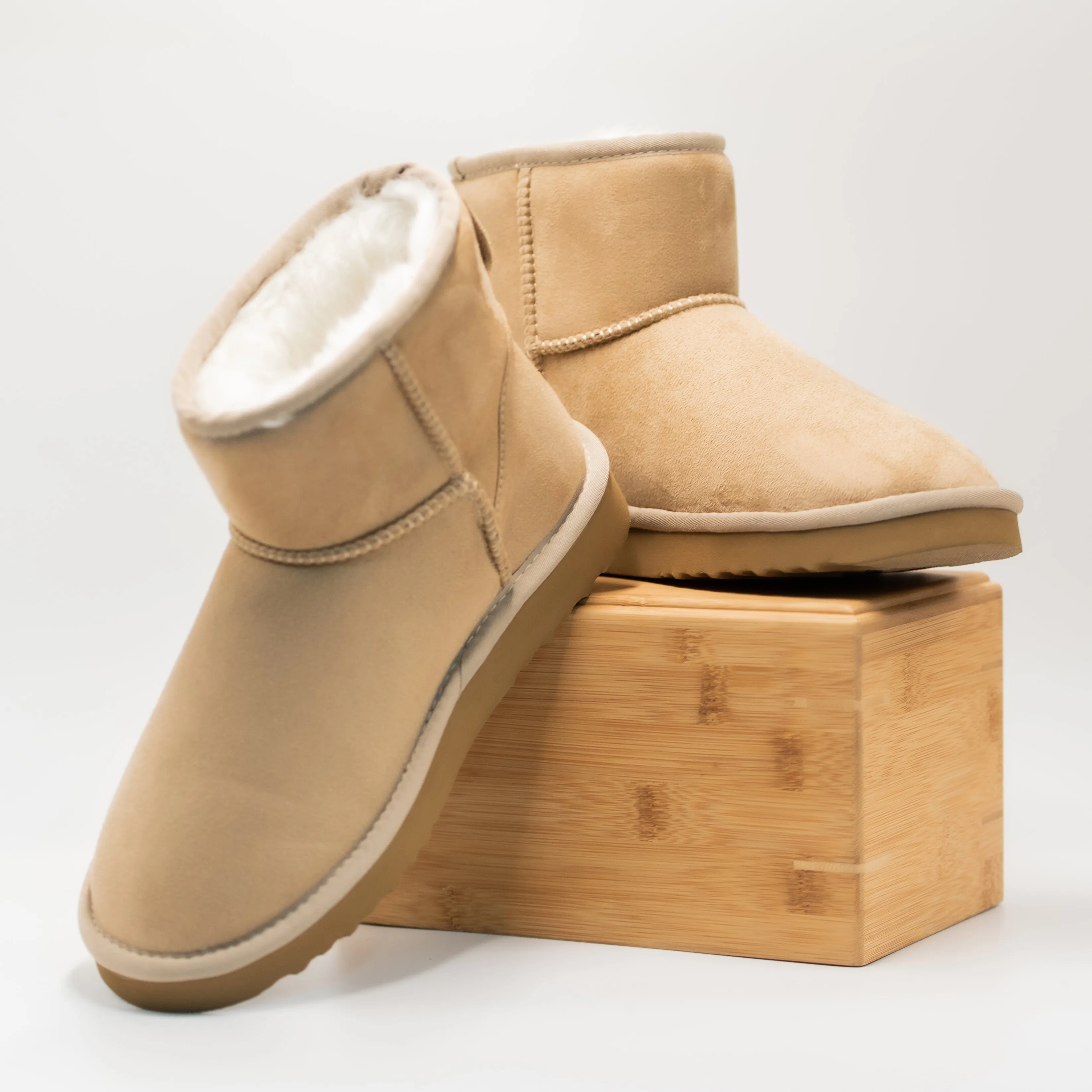 PAWJ Mini Boot | Tan / Aspen Snow