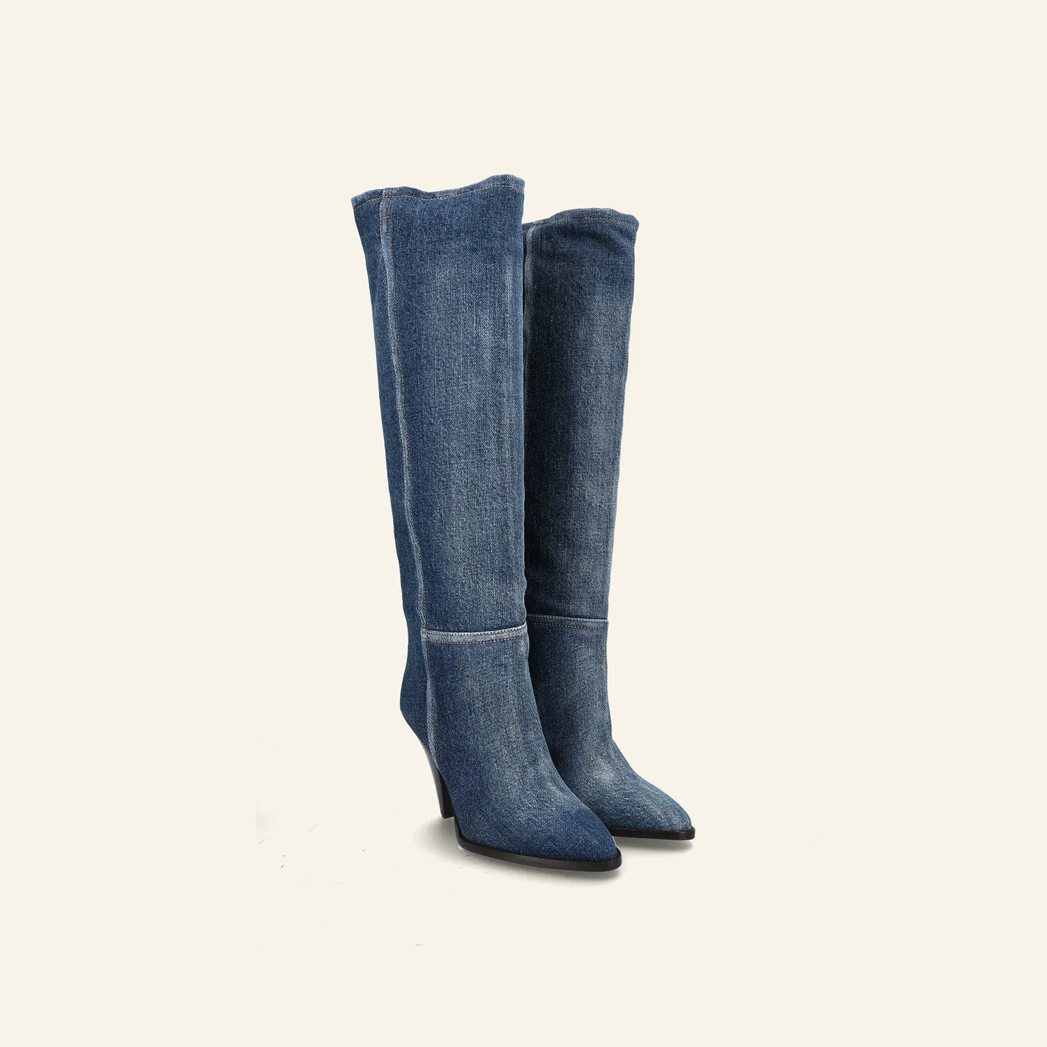 RIRIO HIGH BOOTS / Washed Blue