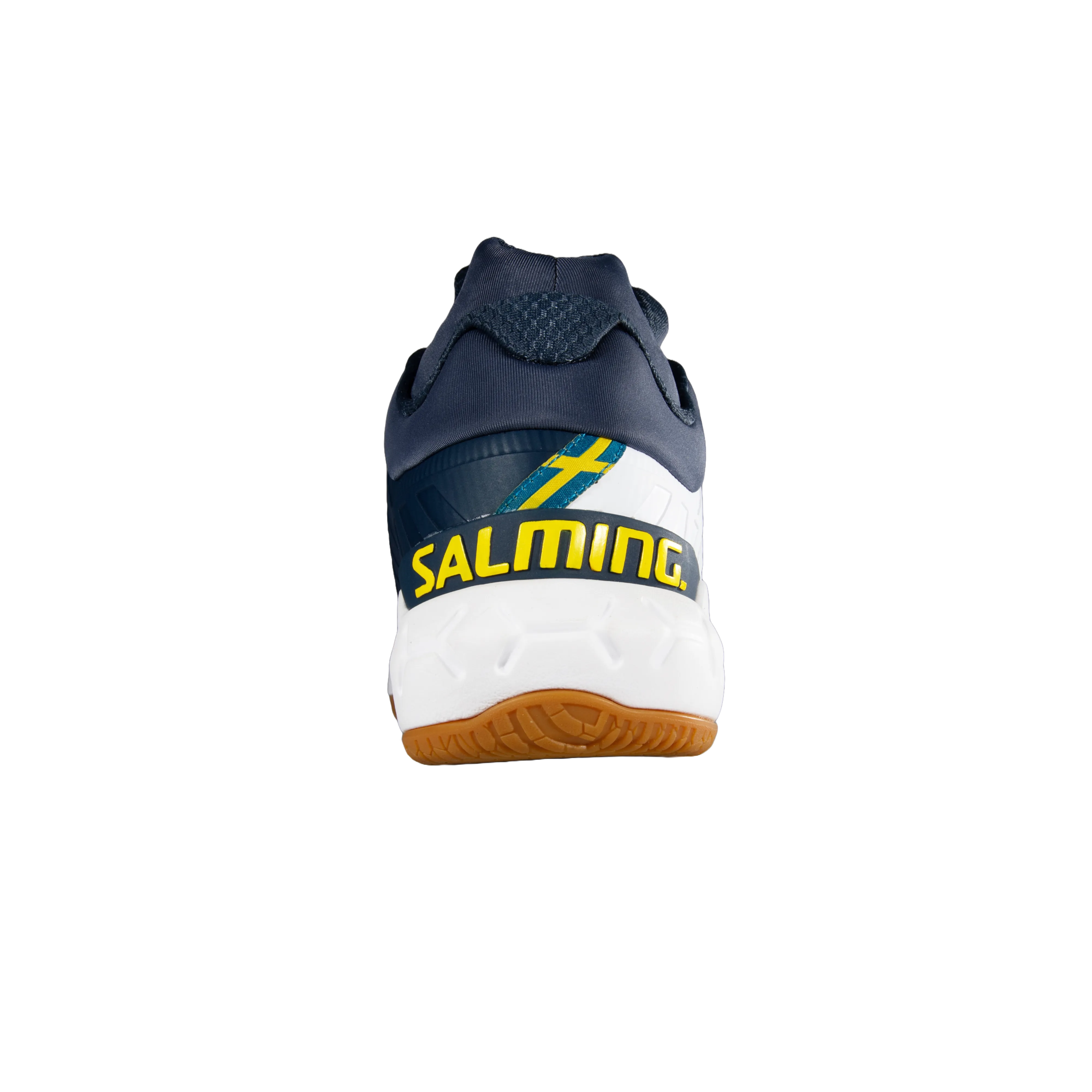 Salming Recoil Ultra Mid White Navy Unisex Court Shoe