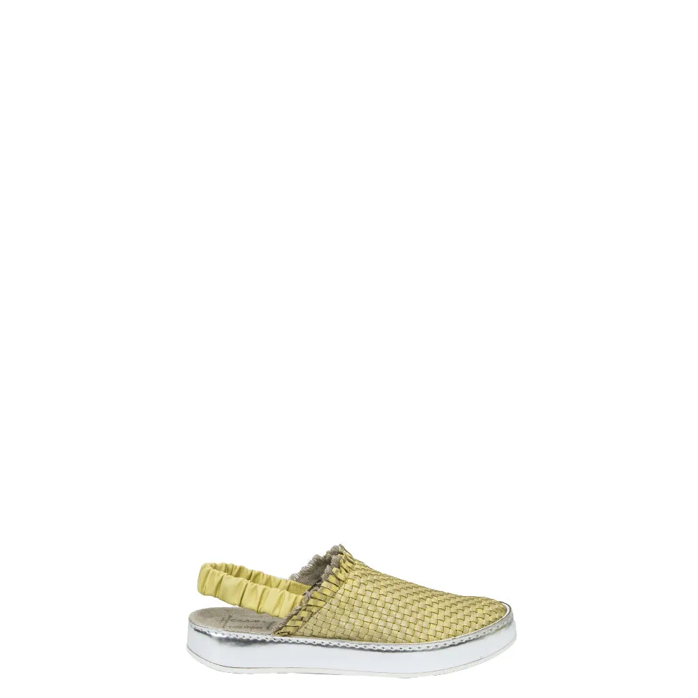 Slip On Chanel Intreccio Maltinto Laminato Yellow