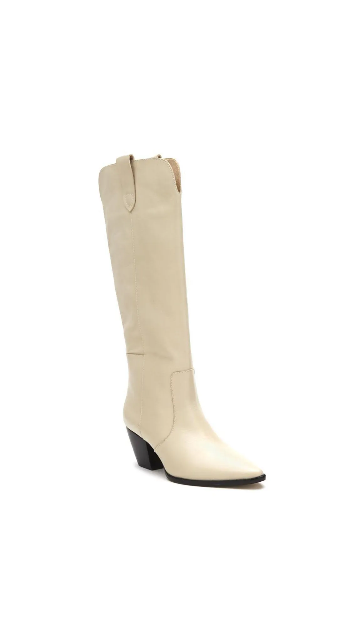 Stella Western Boot - Bone