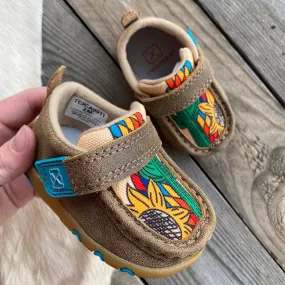 Twisted X Infant Cactus Sunflower Moc