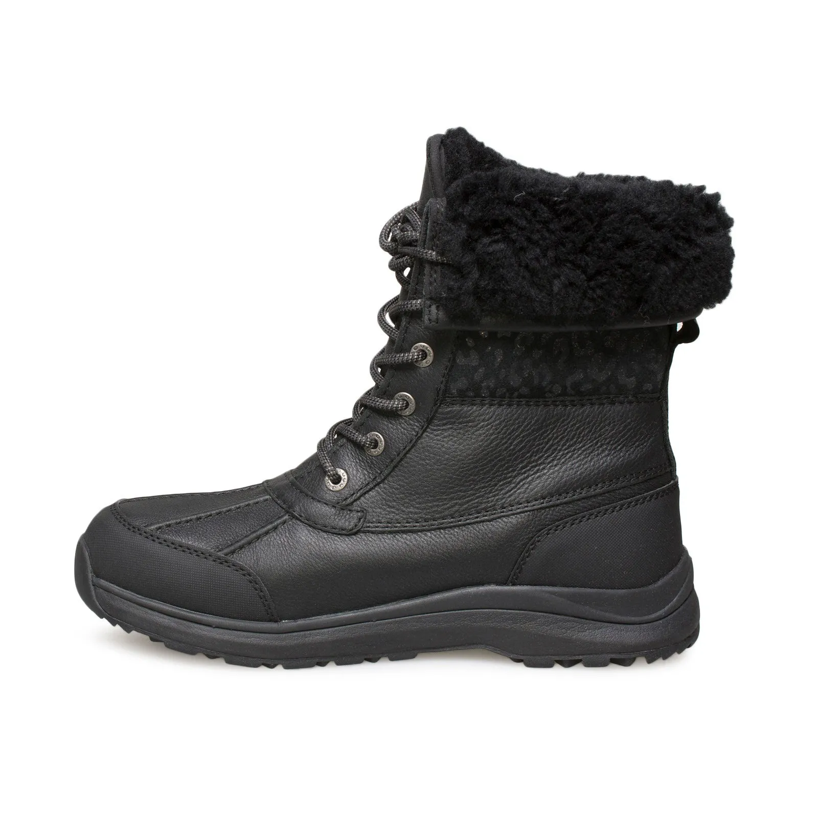 UGG Adirondack III Snow Leopard Black Boots - Women's