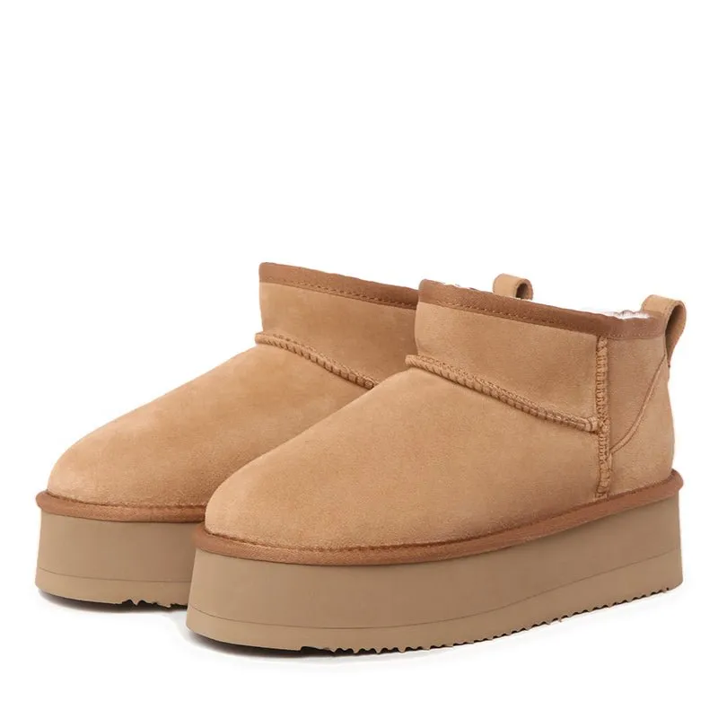 UGG Platinum Mini Suede Platform Boots