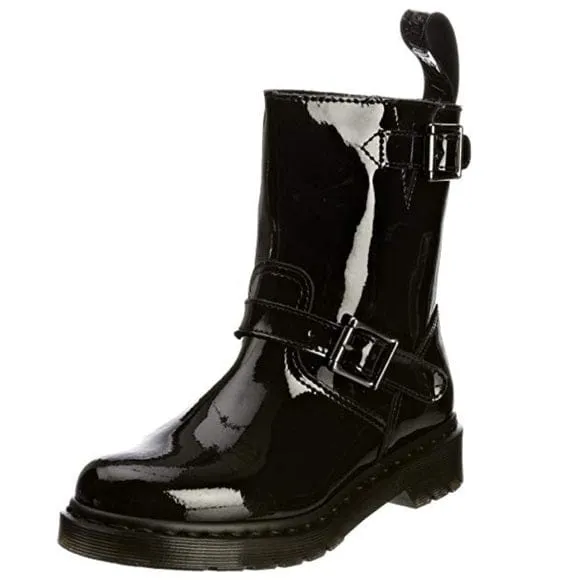 VI BLACK PATENT BOOT