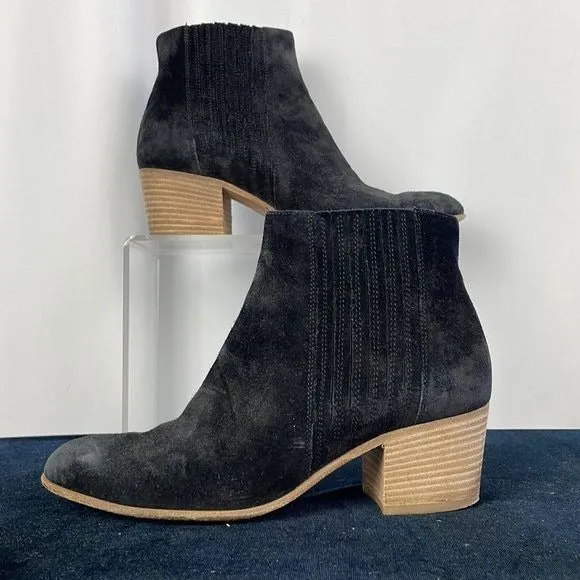 Vince Black Suede Booties