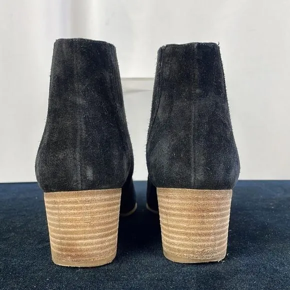 Vince Black Suede Booties