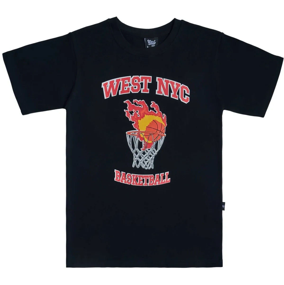 West NYC Basketball Tee Shirt Black