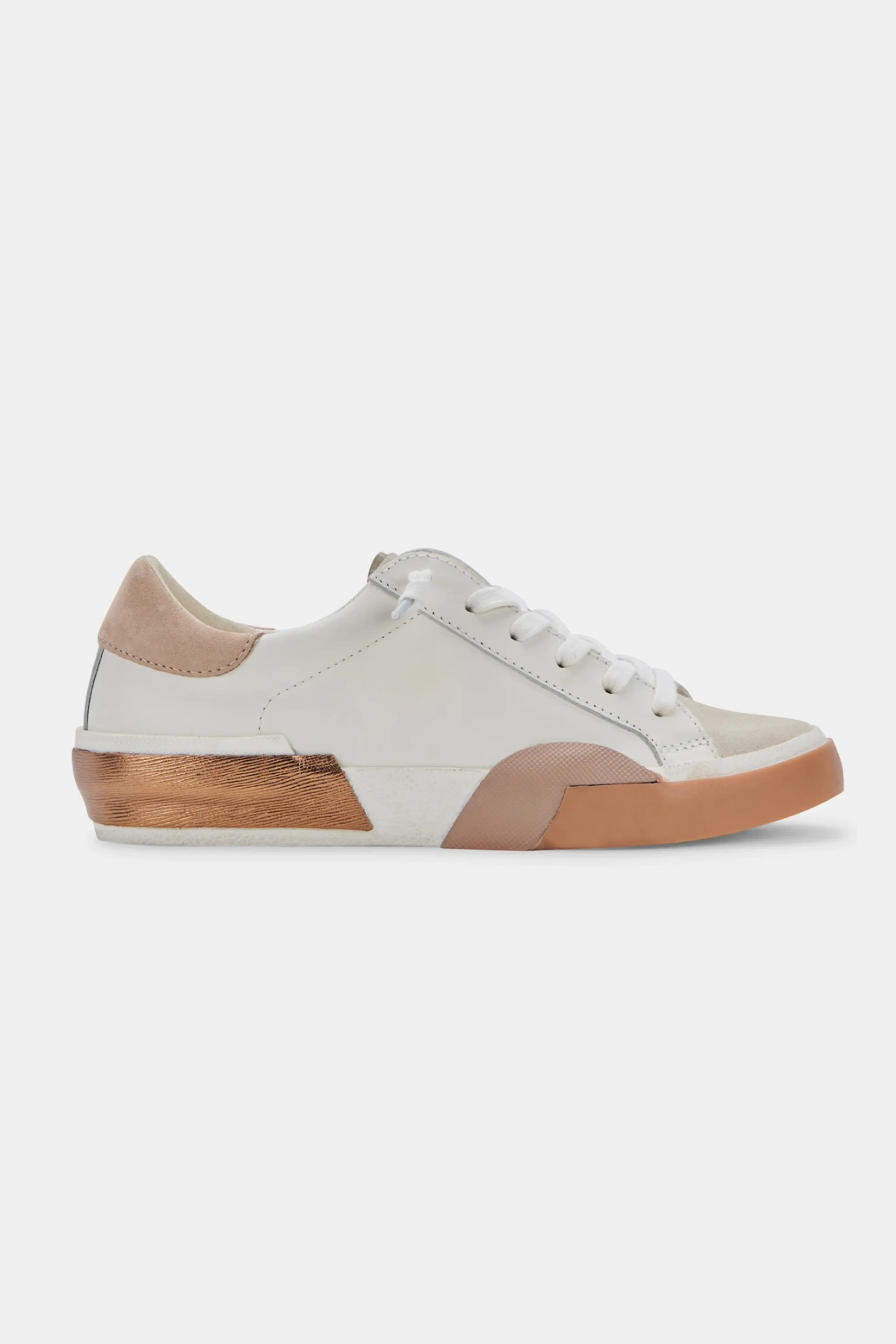 White Tan Zina Sneaker