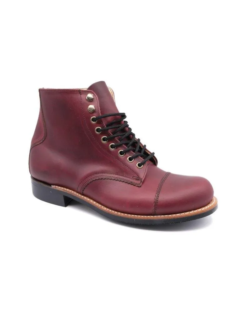 W.M Moorby Men Toe Cap Service Boot (2820) Cordovan