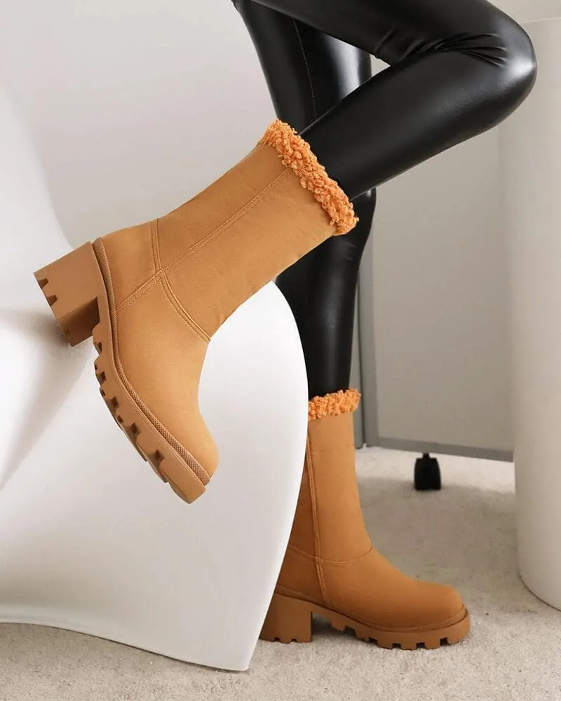 Women's Fashion Fleece Thermal Ankle Boots