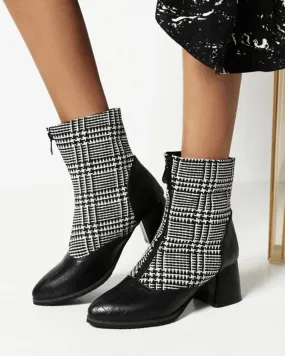 Women's Fashion Split Joint Zipper Boots