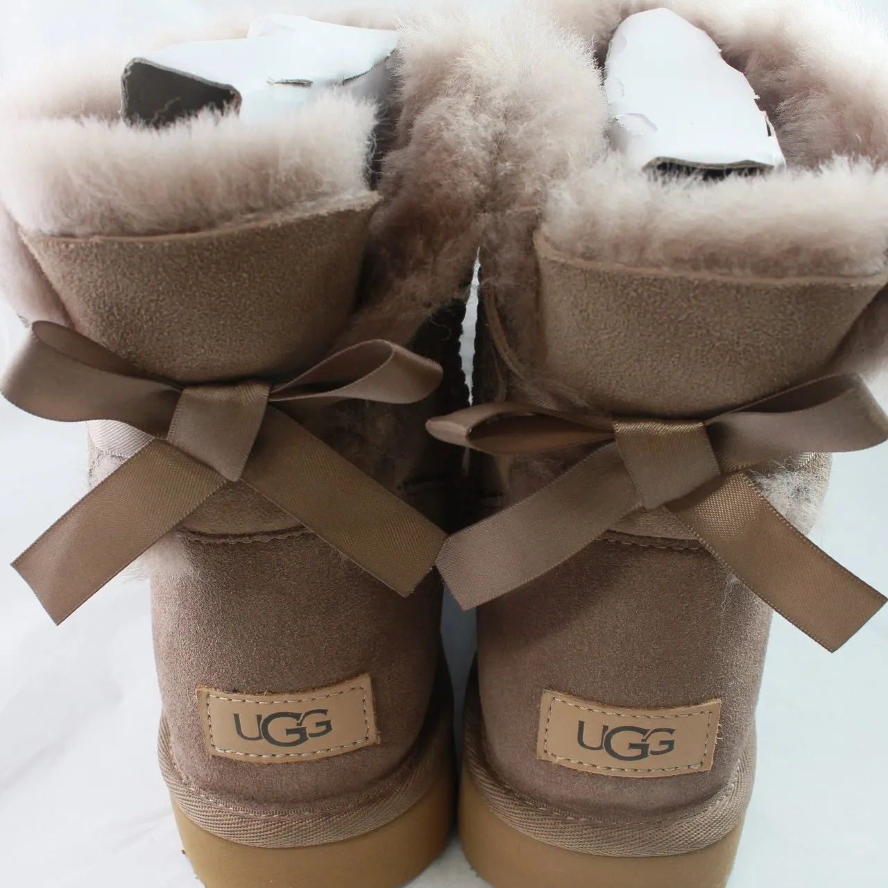 Womens Ugg Mini Bailey Bow Caribou